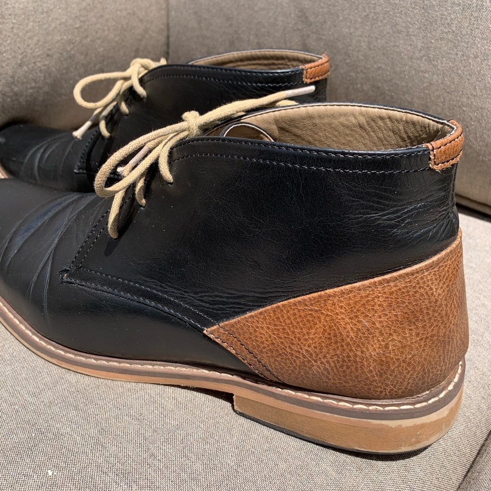 Steve Madden Leather Tie Up Boots - 11 - Picture 7 of 8